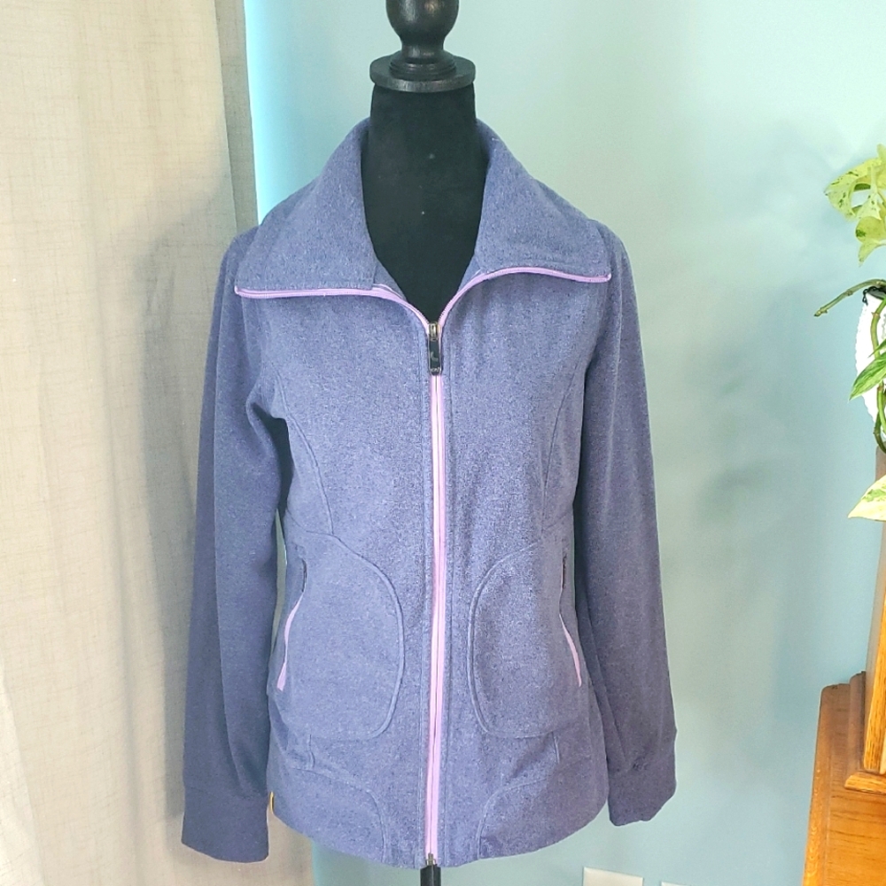 Women's Lole Purple Fleece Jacket fitted S
